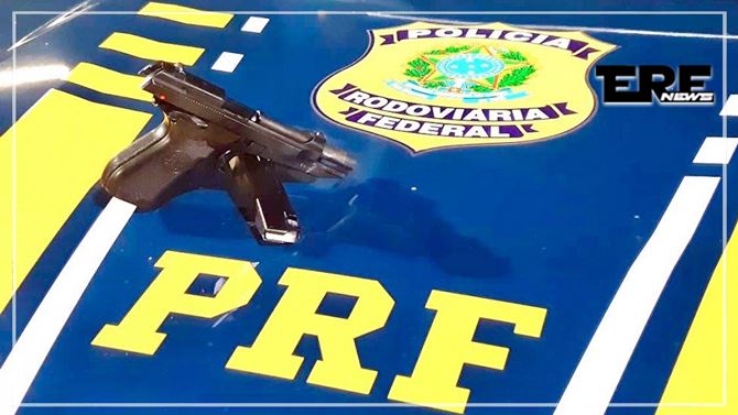 Menor é apreendido por porte ilegal de arma de fogo - Divulgação/PRF