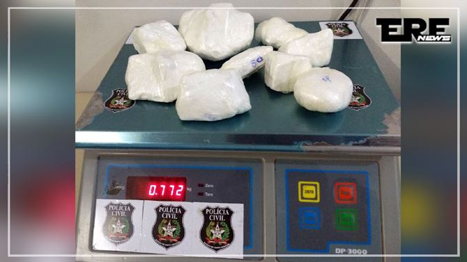 Chapecó: 20 mil reais em cocaína é apreendido com menor - FONTE: Chapecó.org